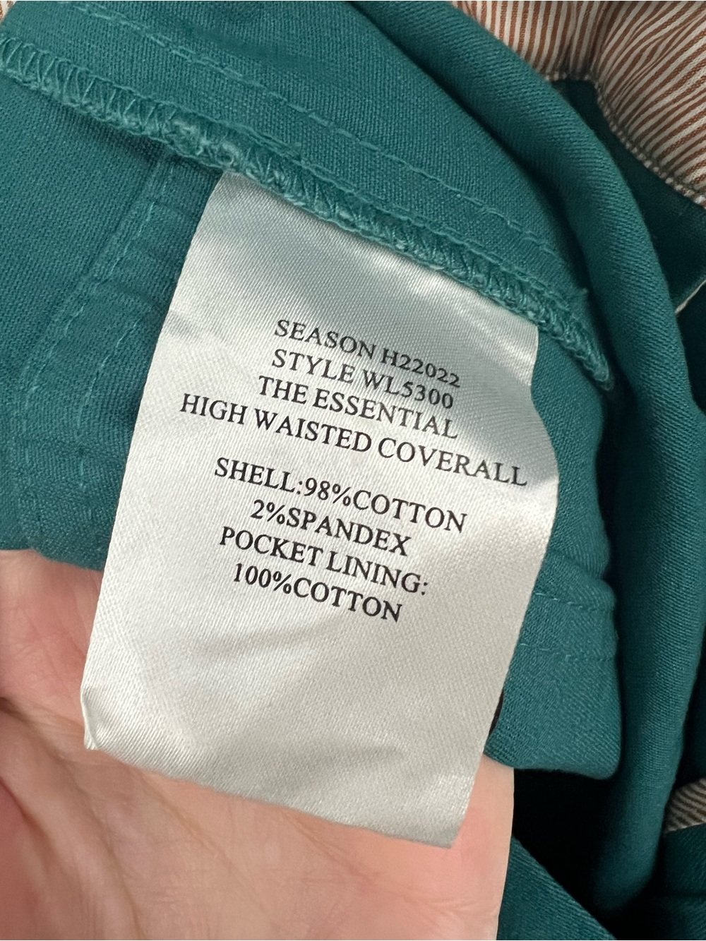 Wildfang the Essential Teal Utility Long Sleeve Jumpsuit Coveralls - Picture 10 of 16